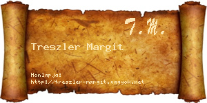 Treszler Margit névjegykártya